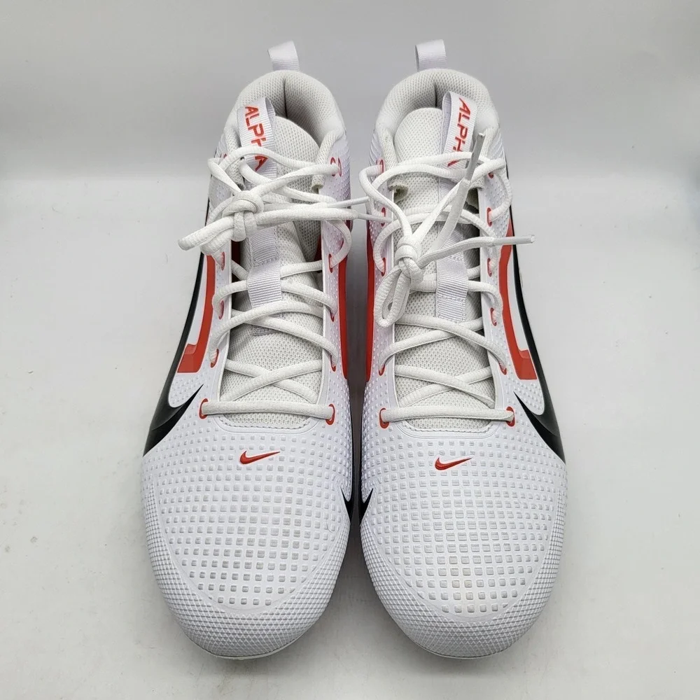 Nike Alpha Menace 4 Men 13 White‎ Red Football Cleats FZ7703-103